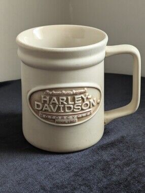 Harley-Davidson An American Legend Cream & Brown Ceramic Logo Mug